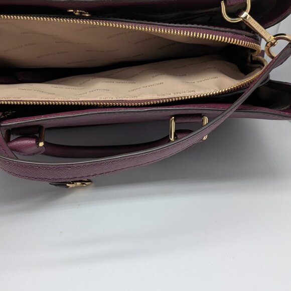 Michael Kors large satchel burgundy - Picture 4 of 6